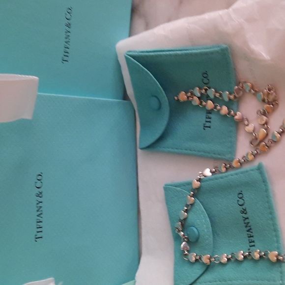 ON HOLD Tiffany & Co. Heart Necklace & Bracelet Set - Picture 4 of 5